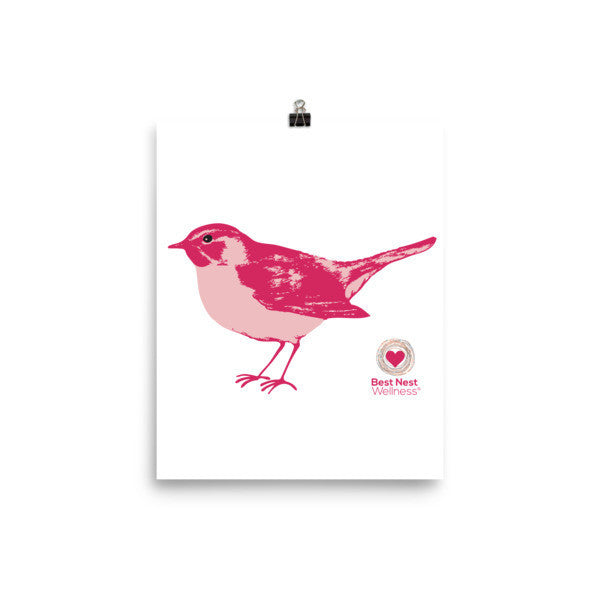 Poster Pink Bird