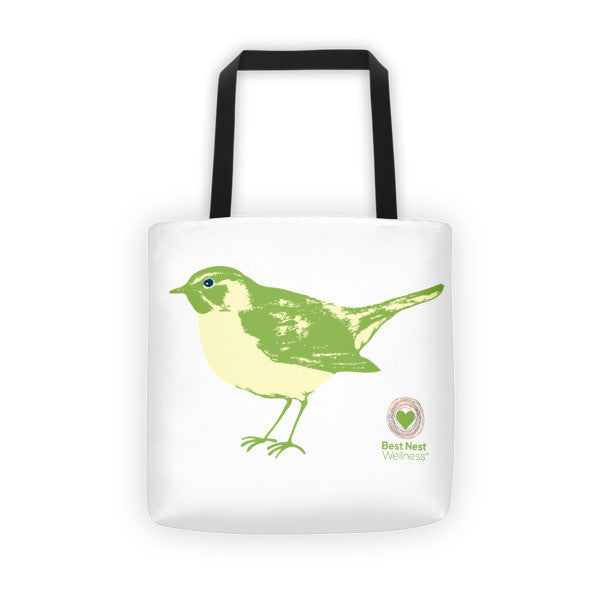 Tote bag Lime Bird