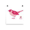 Poster Pink Bird