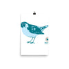 Poster Teal Bird