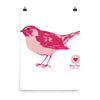Poster Pink Bird