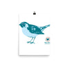 Poster Teal Bird