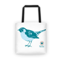 Tote bag Teal Bird