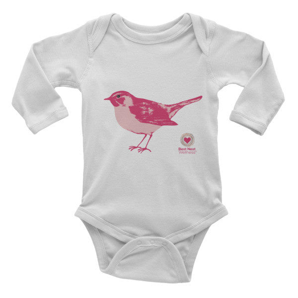 Onesie long sleeve pink